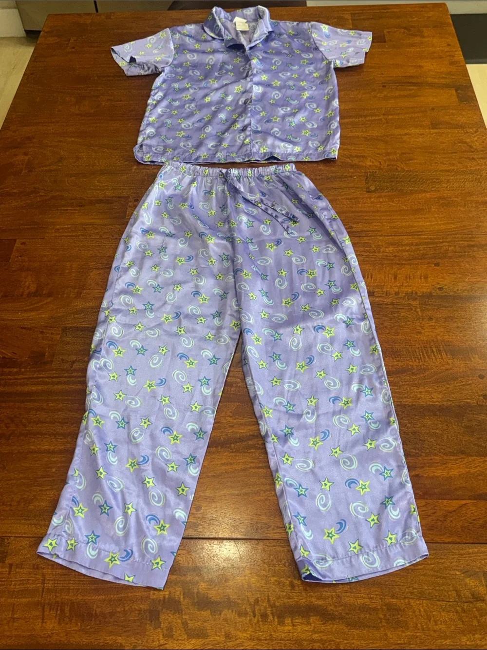 Y2K Xhilaration Kids Purple Star & Moon Pajama Set size L 12